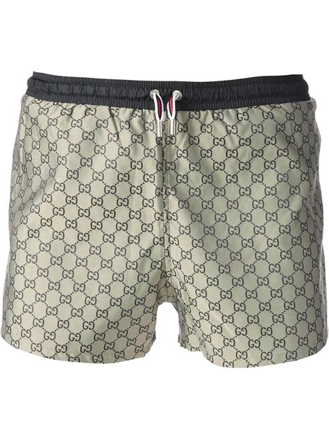 mens gucci swim shorts|gucci one piece bathing suit.